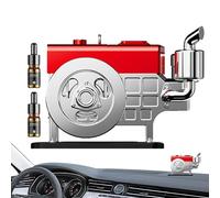 Lnhgh Aromaterapia para coche con energía solar,Ambientador para coche con energía solar | Ambientador Vintage para Coche - Ambientador de aire de motor simulado de coche Solar portátil, pequeños
