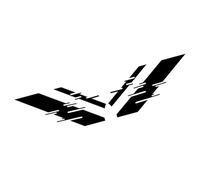 Lnhgh Automotriz Carreras Rayas,Pegatinas de Rayas para Carreras Automotrices - Pegatinas de Cuerpo Automotriz | Etiqueta engomada de decoración de automóviles de 71x35 pulgadas,