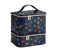Lnhgh Bolsa de almacenamiento para esmaltes de uñas, organizador de 30 botellas, bolsa de esmalte de uñas, organizador, gran capacidad, capacidad para 30 botellas, Negro , ver descripción, Ver
