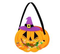 Lnhgh - Bolsa de caramelos, bolsas de dulces de Halloween - Goody Candy Bag,Grandes bolsas reutilizables de Halloween, suministros de fiesta para bolsas de caramelos