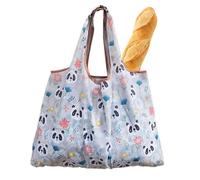 Lnhgh Bolsas de compras reutilizables, bolsas de compras reutilizables, de picnic plegable de 50 libras - de compras lavable, grande para ropa, zapatos y picnic, Panda Head,