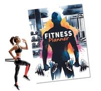 Lnhgh Book de diario de entrenamiento, diario de entrenamiento en casa | Planificador de libros de beca de ejercicio de gimnasio dietético - Rastreador de bienestar de entrenamiento de ejercicio