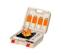 Lnhgh Caja de almacenamiento impermeable, caja de batería impermeable - Caja de almacenamiento para camping, caja de almacenamiento de estufa | Caja de almacenamiento portátil resistente al agua para