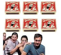 Lnhgh Caja de bromas de terror,caja de bromas de araña, broma Scare Spider Box juguete, juguete sorpresa seguro e inofensivo para Halloween, pescado de abril, fiestas entre amigos.