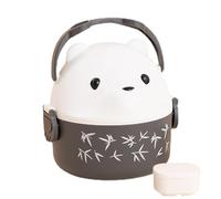 Lnhgh Cajas de almuerzo para - Caja de almuerzo de oso lindo para mujeres adultas,Caja de almuerzo reutilizable del refrigerador de seguridad de microondas con la manija para la playa de picnic