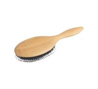 Lnhgh Cepillo Con Cerdas De Para El Cabello,Cerdas Naturales de con Mango de Madera y Base Acolchada para Masaje,Cepillo Alisador Peine | Para Cabello Seco, Mojado, Grueso, Fino, Rizado, Ondulado,