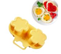 Lnhgh Cocedor de huevos para microondas, máquina de huevos de microondas - Freidora de huevos de microondas de 2 cavidades | Molde de huevo antiadherente, cuechuevos de alimenticio para