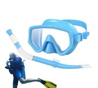 Lnhgh Drance de Buceo con Snorkel y Gafas,Anti-Fog Panoramic View Scuba Diving Face Cover Adult | Equipo de Entrenamiento de Silicona para Natural
