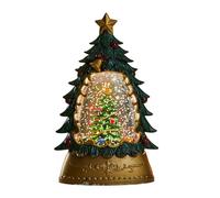 Lnhgh Farol globo de nieve navideño | Decoración navideña globo de nieve luminosa - a pilas para césped, salón, dormitorio, balcón y Belén