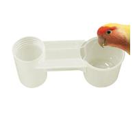 Lnhgh Feecher Automático de bebedores de pájaros, Taza de Botella de Agua de Soda Pop,Clip de agua del alimentador de bebedores para loros | Dispositivo de Diseño Científico Transparente en