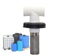 Lnhgh Filtro de filtro de entrada de tubería, filtro de agua para barril de lluvia - Cubierta de filtro de malla para tanque de agua de galón | Fijación de tapa de manguera de filtro de cubo de lluvia