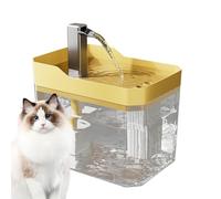 Lnhgh Fuente de agua para gato,Fuente circular transparente para mascotas | Gran capacidad para perros y gatos Casa y Viajes