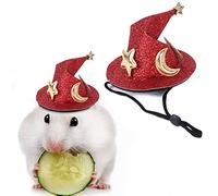 Lnhgh - Gorro de hámster, gorro para animales pequeños, sombrero de mago de hurón, pequeño gorro para mascotas creativo y divertido con correa elástica ajustable para la barbilla para fiestas,
