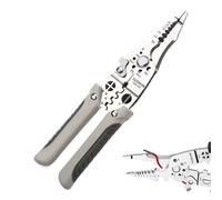 Lnhgh Herramienta de pelado de alambre, pelacables | Alicates de corte profesional para pelar cables | Herramienta manual de electricista multifunción para cortar, apretar, engarzar, enrollar y