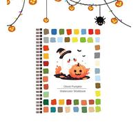 Lnhgh Libro de Acuarela para, Cuaderno de Pintura Mágica de Halloween, Juguete de Actividades Creativas Portátil para Adolescentes y Uso en Interiores Exteriores Aula o Curso