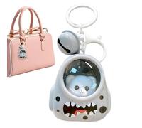 Lnhgh lindo anillo de llave, colgante de bolsa de dibujos animados, de llavero de luz nocturna - Ornamento de garganta, creativa Decoración de bolsos divertidos dibujos animados para niña