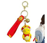 Lnhgh Lindo llavero para bolso, llavero, colgante de animales de dibujos animados, regalo de Año Nuevo, decoraciones de coche para adultos y llaves de coche