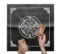 Lnhgh Mantel Tarot, funda de mesa de adivinación tarot cuadrada 19,29 x 19,29 pulgadas, alfombra de cartas de tarot de juego de mesa de astrología de adivinación, bloc de notas Oracle, uso doméstico