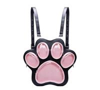 Lnhgh Mochilas Bonitas para Niñas | Mochila Escolar Infantil Con Patas de Gato,Bolsa de Almacenamiento Grande con Muñeco de Peluche para Amantes de los