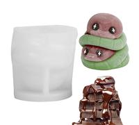 Lnhgh Moldes de Silicona para Tartas,Molde de Silicona Serpiente 3D - Molde Animal para Resina Epoxi,para Chocolate Jabón Golosinas Cupcakes Velas y Manualidades con Arcilla