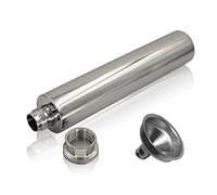 Lnhgh Petaca 2oz - Petaca A Prueba De Fugas Petaca con Embudo | Tubos De Frasco De Whisky De Vino De Bolsillo De Tubo Inferior Largo para Alcohol