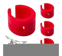 Lnhgh Protector Básico, Goma de Protección Base,Protector de Marco de Bicicleta de 4 Piezas - Protector de Marco de Bicicleta de Caucho, Resistente a los Rayados, Protector de Cadena de Bicicleta