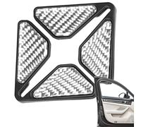 Lnhgh Protector de Esquina para Puerta de Coche,Etiqueta Adhesiva Protectora para Puerta de Coche | 2 Protectores de Borde de Puerta de Fibra de Carbono, antiarañazos,Modificación del Coche, Elegante