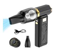 Lnhgh Soplador Eléctrico de Aire Comprimido | Aspirador de Polvo Ajustable de 3 Niveles,Soplador Eléctrico Recargable por USB con Motor de Turbina sin Escobillas | para Computadora, PC, Teclado,