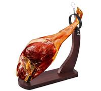 Lnhgh - Soporte de jamón para cortar, soporte para cortar jamón de madera con almohadilla antideslizante, soporte de cocina estable con almohadilla antideslizante, soporte de jamón para