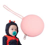 Lnhgh - Soporte para chupete de silicona, bolsas de silicona para viajes, bolsa de almacenamiento portátil de silicona para viajes, bolsa de almacenamiento de silicona con cremallera, para joyas,