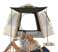 Lnhgh Tiendas de camping emergentes instantáneas, tienda de campaña emergente, tienda de cúpula automática impermeable para 5 a 8 personas, tienda de campaña transpirable, fácil de instalar, tiendas
