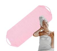 Lnhgh Toalla de baño para la espalda, para la ducha, toalla de baño, esponja de beau, toalla exfoliante corporal larga con asa, para hombre y mujer
