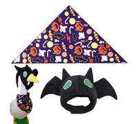 Lnhgh Trajes para gansos - Kit de traje de murciélago de Halloween para estatuas de gansos, ropa decorativa para patos de oficina, jardín, patio o sala de estar, clase al aire libre
