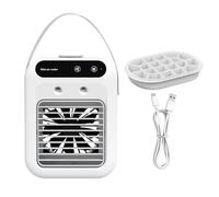 Lnhgh Ventilador de aire acondicionado, ventilador de escritorio personal - Accesorio de climatización con bandeja de hielo para dormitorio, salón, camping, apartamento