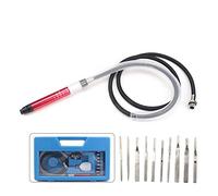 LNHHG Air Micro Die Grinder Kits Mini Lápiz Pulido Herramientas de Grabado Rectificadora Máquina Corte neumáticas 58000RPM(Set3)