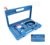 LNHHG Air Micro Die Grinder Kits Mini Lápiz Pulido Herramientas de Grabado Rectificadora Máquina Corte neumáticas 58000RPM(Set2)