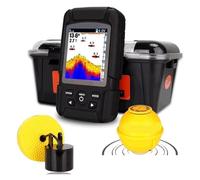 LNHHG Buscadores de Barcos con transductor con Cable, Sensor de Pesca, Sonar, Impermeable, de Profundidad for Pesca en Hielo y mar.
