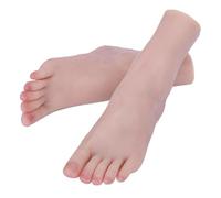 LNHHG Maniquí Femenino de Silicona for pies, Vasos sanguíneos, Modelo líquido for Arte de uñas, Dibujo, práctica de reflexología, Footjob ZH3800(All Bone,One Pair)
