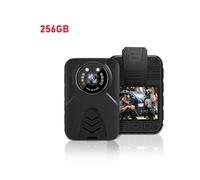 LNHHG Mini cámara Corporal con vídeo YSW-Q11 Cámara Corporal HD 1080P Cámara montada en el Cuerpo Grabación de vídeo de Seguridad Visión Nocturna portátil Mini cámara Corporal de policía(256GB)