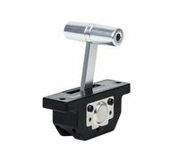 LNHHG T-BAR Video Push Rod 101 Joystick de un solo eje, Hall Industrial Joystick Modelo Aviones Drone Pull Rod(Silver 5V output 0.3-4.7V)
