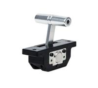 LNHHG T-BAR Video Push Rod 101 Joystick de un solo eje, Hall Industrial Joystick Modelo Aviones Drone Pull Rod(Silver 5V output 0-5V)