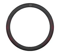 LNHZX Funda para Volante de Coche para Mercedes-Benz A-Class/GLA/CLA Cuero Cubierta del Volante Antideslizante Transpirable Protector de Volante Accesorios Interiores,Red-O-Type