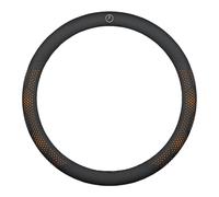LNHZX Funda para Volante de Coche para Mercedes-Benz GLE 2024 2025 Cuero Cubierta del Volante Antideslizante Transpirable Protector de Volante Accesorios Interiores,Orange-O-Type
