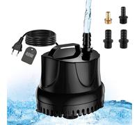 Lniz Bomba de agua 40 W 3000 L/H Bomba de acuario ultra silenciosa, bomba sumergible con 1,8 m, cable, 4 boquillas bomba de agua para fuentes, jardines, bañeras, estanques