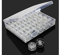 LNKA 5pcs Bobbin Funda y 25pcs Bobinas para Brother XL2030 XL2120 XL2121 XL2122 XL2130 LS30 LS1217 LS1520 LS2125 Class 15 JO13ZBC-269+2518P