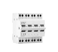 LNKNVDZZMK Disyuntor de Enclavamiento, GYHO8, 4P 40 A 63 A 100 A 125 A, Interruptor de Aislamiento de Transferencia Manual de Doble Potencia, Interruptor de conmutación Modular(125A)