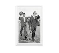 LNLEXTAR FRANK SINATRA & DEAN MARTIN Póster Firmado Pintura Decorativa Lienzo Arte de Pared Salón Póster Dormitorio Pintura, Arte de Pared Impresión de Imagen Moderna Decoración de Habitación Familiar
