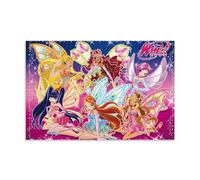 LNLEXTAR Winx Club Dibujos Animados Fanart Póster Pintura Decorativa Lienzo Arte de Pared Salón Póster Dormitorio Pintura, Arte de Pared Impresión de Imagen Moderna Decoración de Habitación Familiar