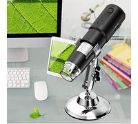 Lnlscle Microscopio Digital WiFi, Endoscopio De Aumento Inalámbrico De 50 A 1000X, Cámara Mini HD De 8 LED, Microscopio De Moneda Portátil Para Adultos, Niños Y Estudiantes