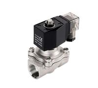 LNMOUMEZB Electroválvula eléctrica de 1/2", 3/4", 1" y 2" Normalmente Cerrada, 12 V, Agua, 24 V, 230 V, 24 V, Acero Inoxidable, IP65, Bobina DIN, Alta Temperatura(240vac-nbr-seal,0.75 Inch)